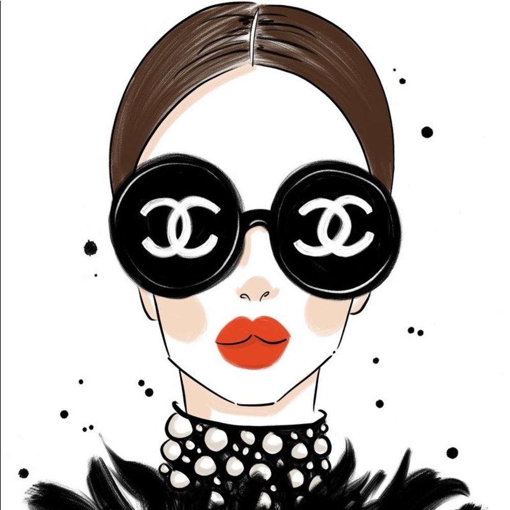 Vintage Chanel 1993 Runway Mirror CC Logo Editorial Round Lens Sunglasses - Picture 4 of 17